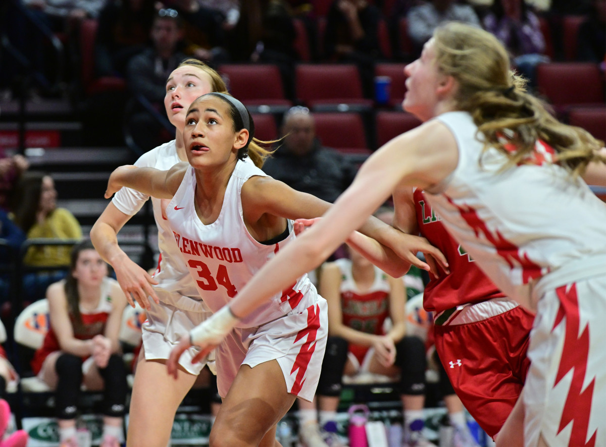 Lincoln Chatham Glenwood Illinois 3A girls basketball championship March 2 2024 Tim Vizer 26348